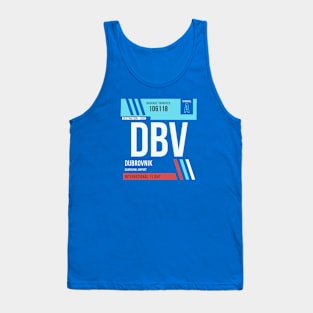 Dubrovnik (DBV) Airport Code Baggage Tag Tank Top